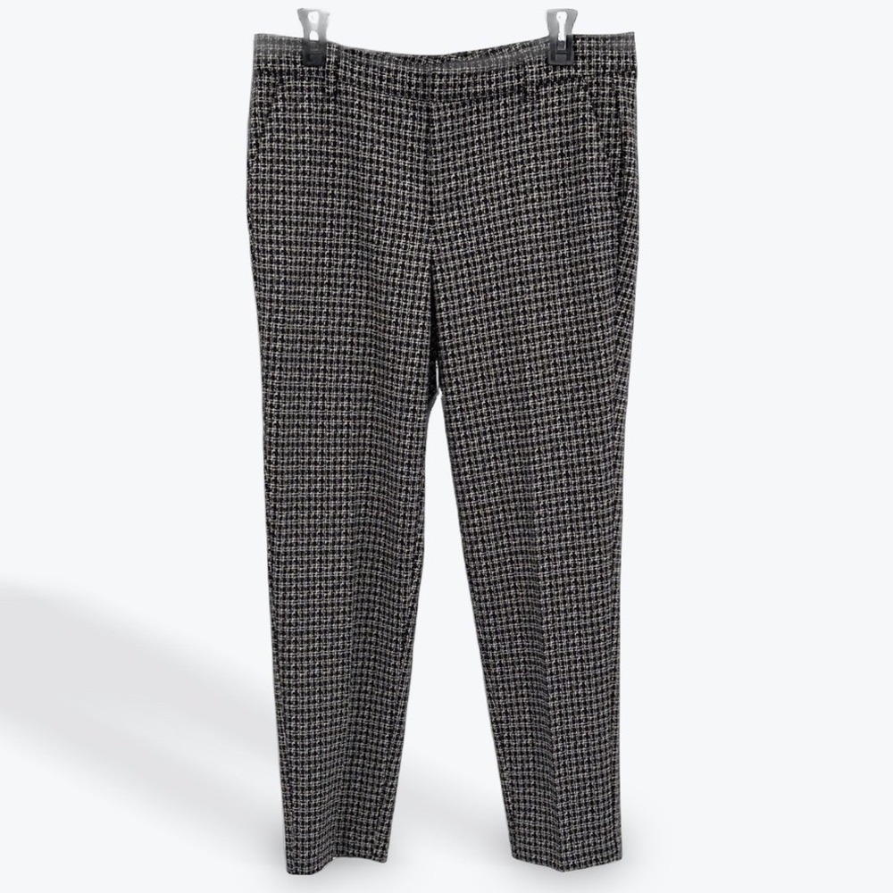 Liverpool Los Angeles Women's Black & White Plaid Straight Leg Pants Size 8/29